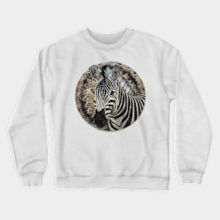 Mandala - Zebra Crewneck Sweatshirt